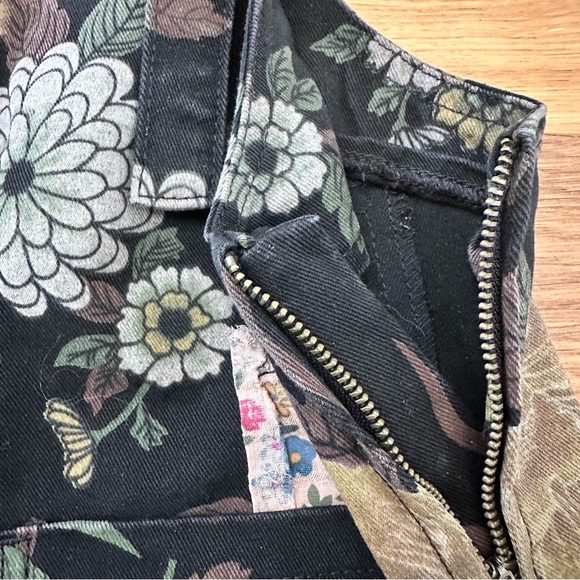 POL Wide Leg Floral Print and Patchwork Overalls - Picture 12 of 16